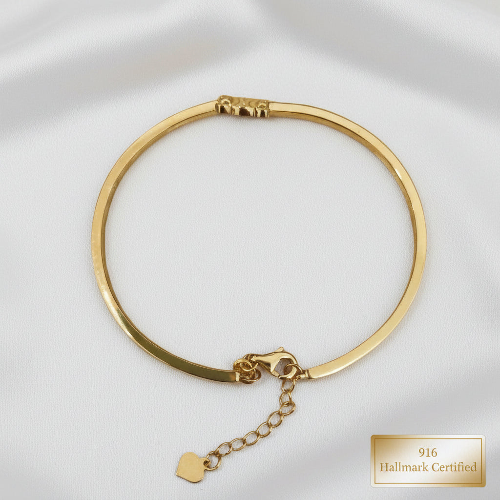Fancy 916 gold bangle alternate product view