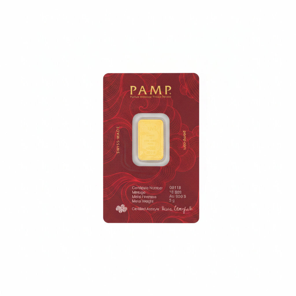 999.9 Gold PAMP Suisse Assorted Gold Bars – 2.5g & 5g