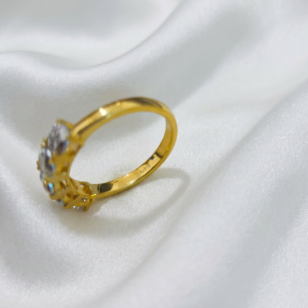 916 Gold Eternity Ring | Elegant 22K Gold Design