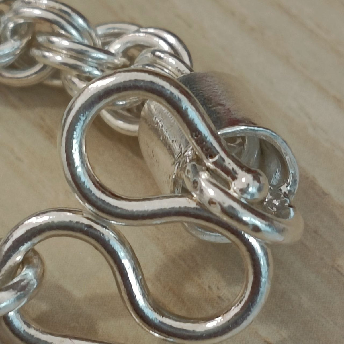 990 Silver Rope Ring Chain Necklace | Classic Design