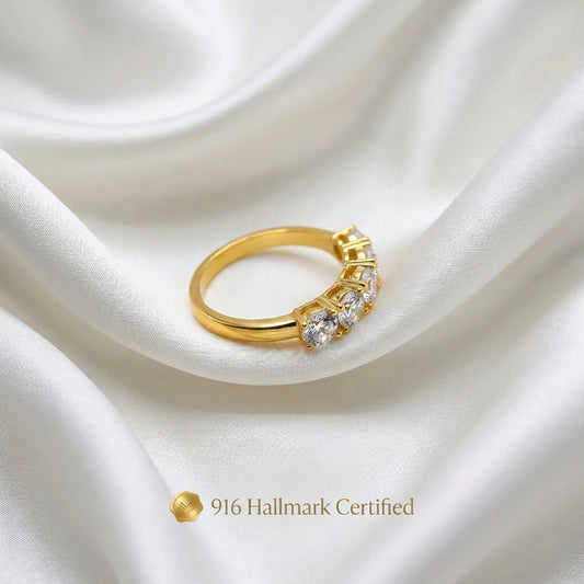 916 Gold Eternity Ring | Elegant 22K Gold Design