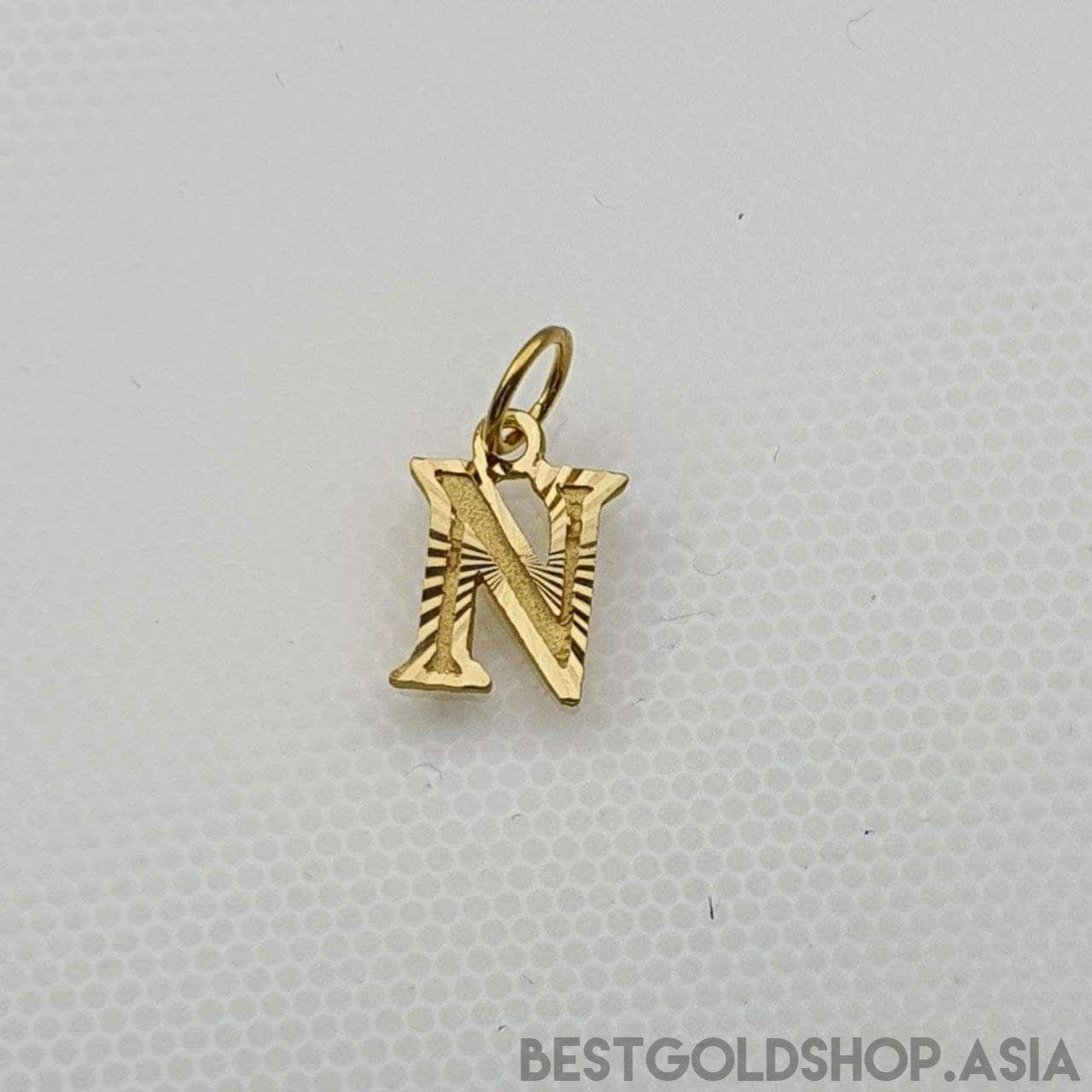 22K / 916 Gold Alphabet pendant V2-916 gold-Best Gold Shop