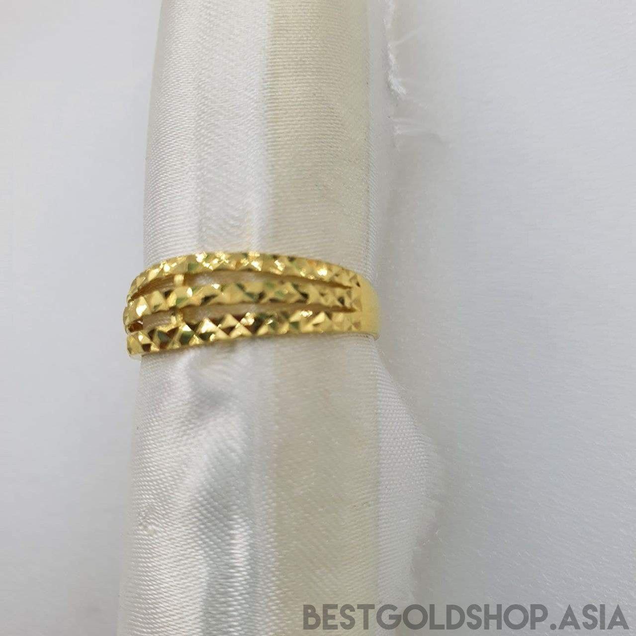 22k / 916 Gold 3 Strips Ring-916 gold-Best Gold Shop
