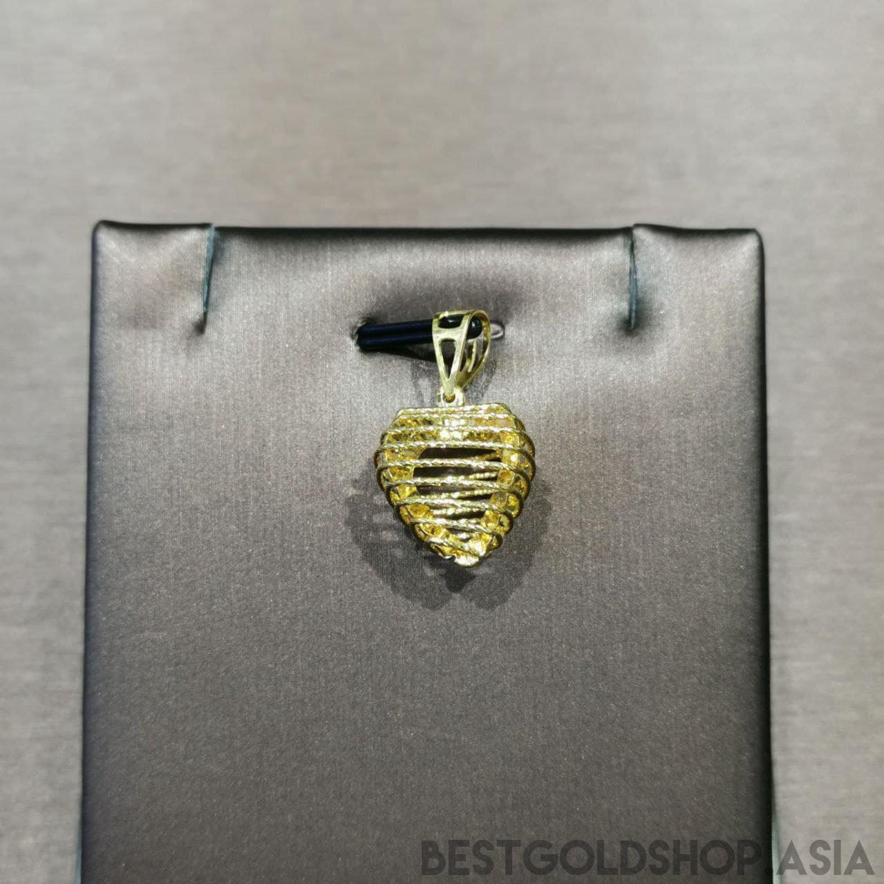 22k / 916 Gold 3D Wire Heart Pendant-916 gold-Best Gold Shop