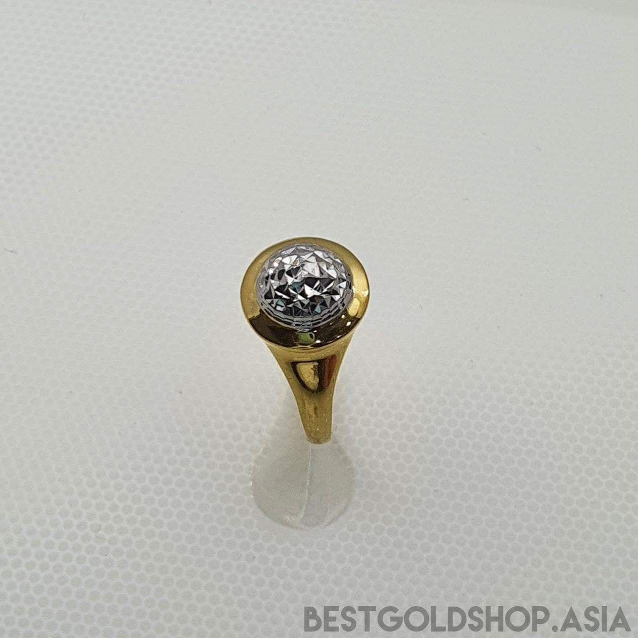 22k / 916 Gold Bead ring 2 Tone-916 gold-Best Gold Shop