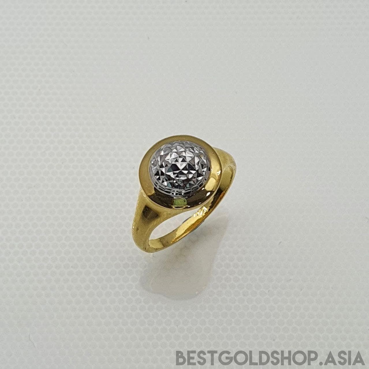 22k / 916 Gold Bead ring 2 Tone-916 gold-Best Gold Shop