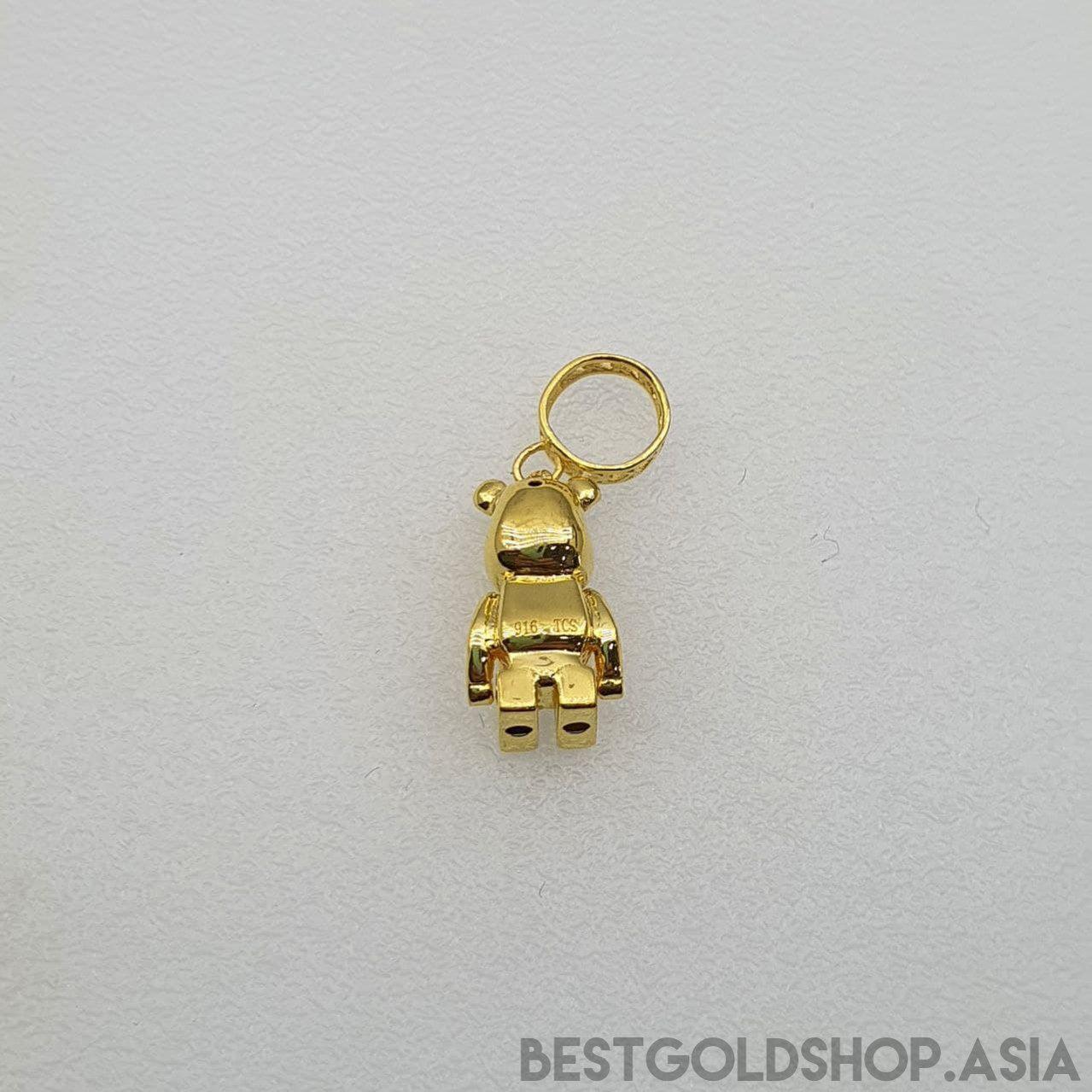 22k / 916 Gold Bear Pendant / Charm-916 gold-Best Gold Shop