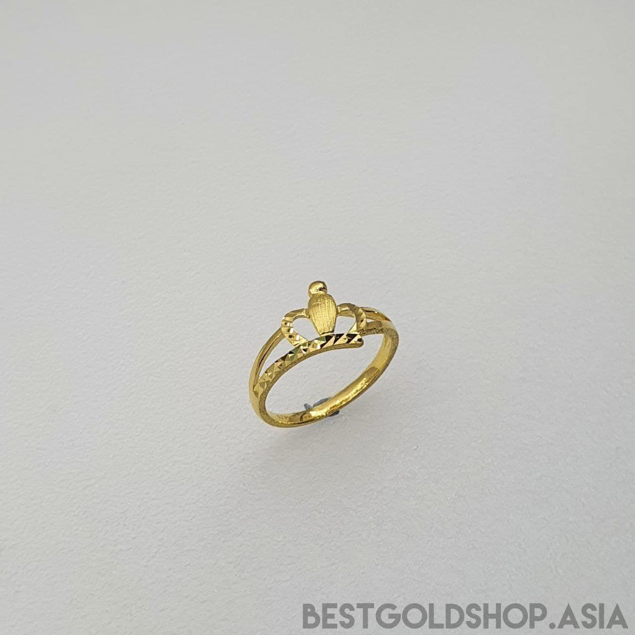 22k / 916 Gold Crown Ring V2-916 gold-Best Gold Shop