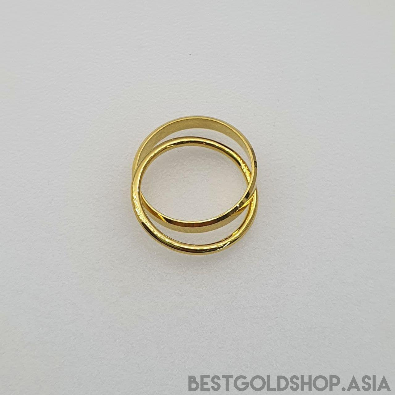 22k / 916 Gold Double Ring-916 gold-Best Gold Shop