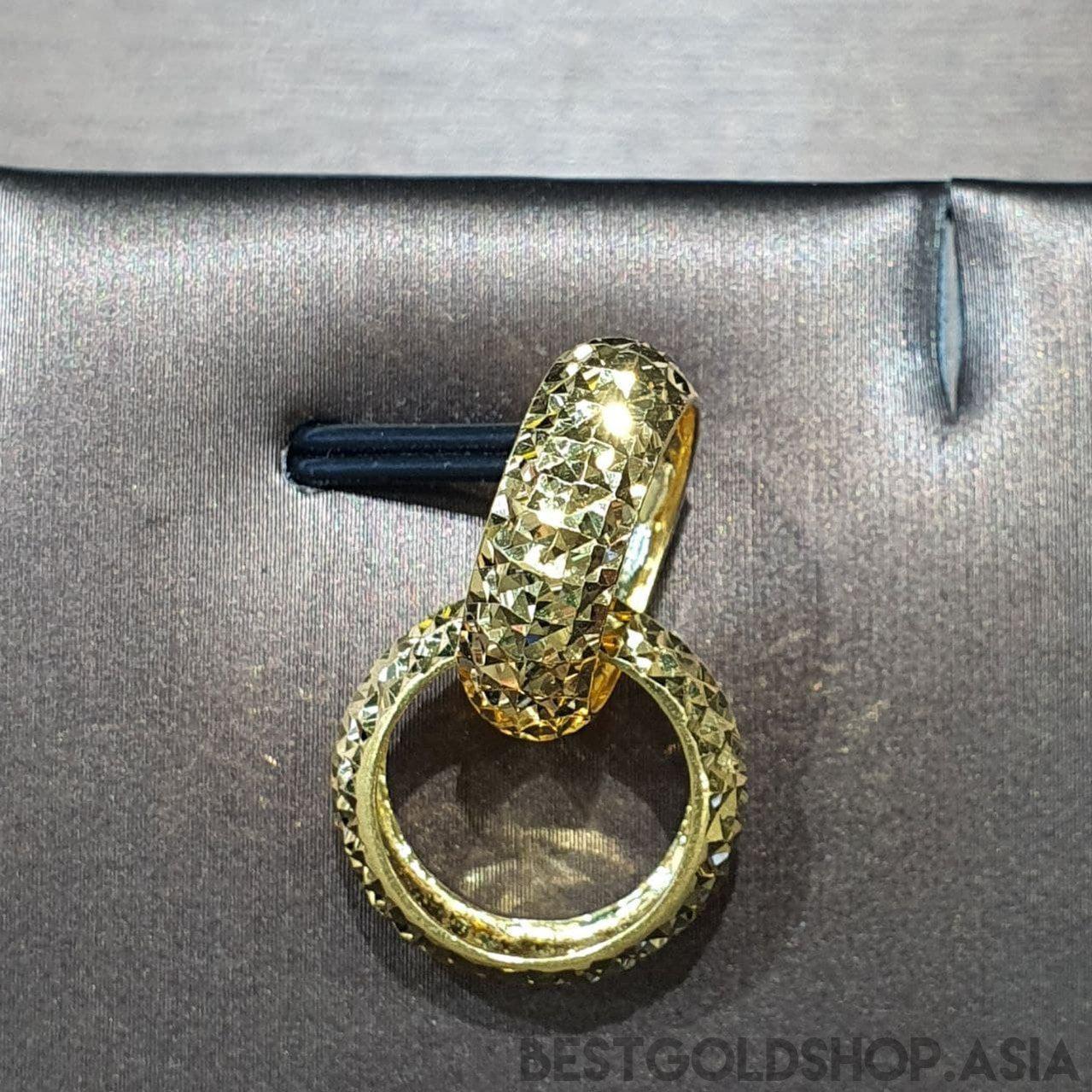 22k / 916 Gold Double Ring Pendant-916 gold-Best Gold Shop