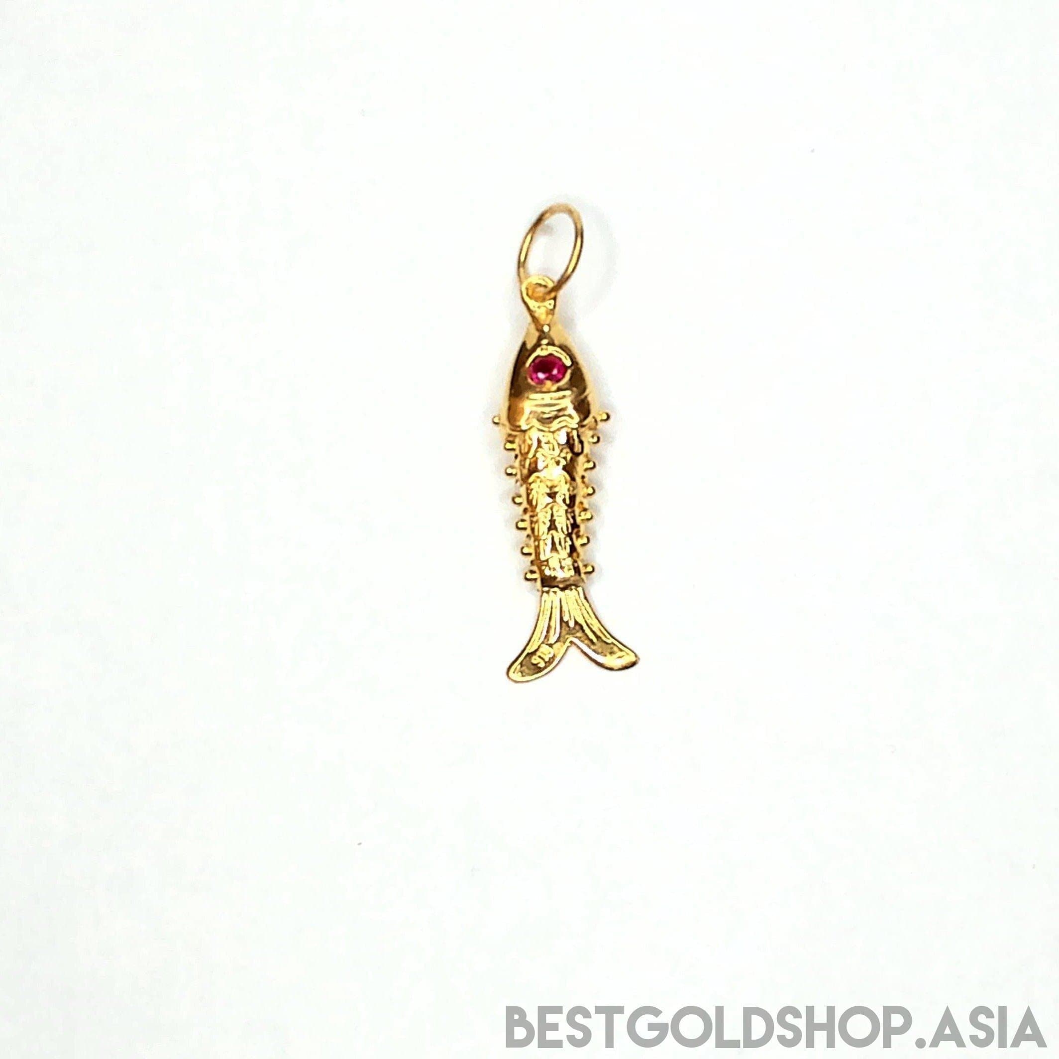 22k / 916 Gold Fighting Fish Pendant Different Size-916 gold-Best Gold Shop