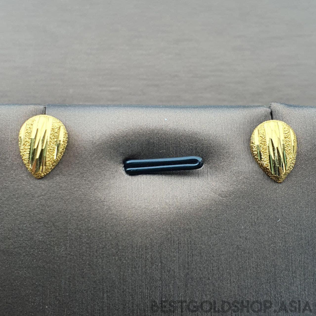 22k / 916 Gold Hollow stud earring-Earrings-Best Gold Shop
