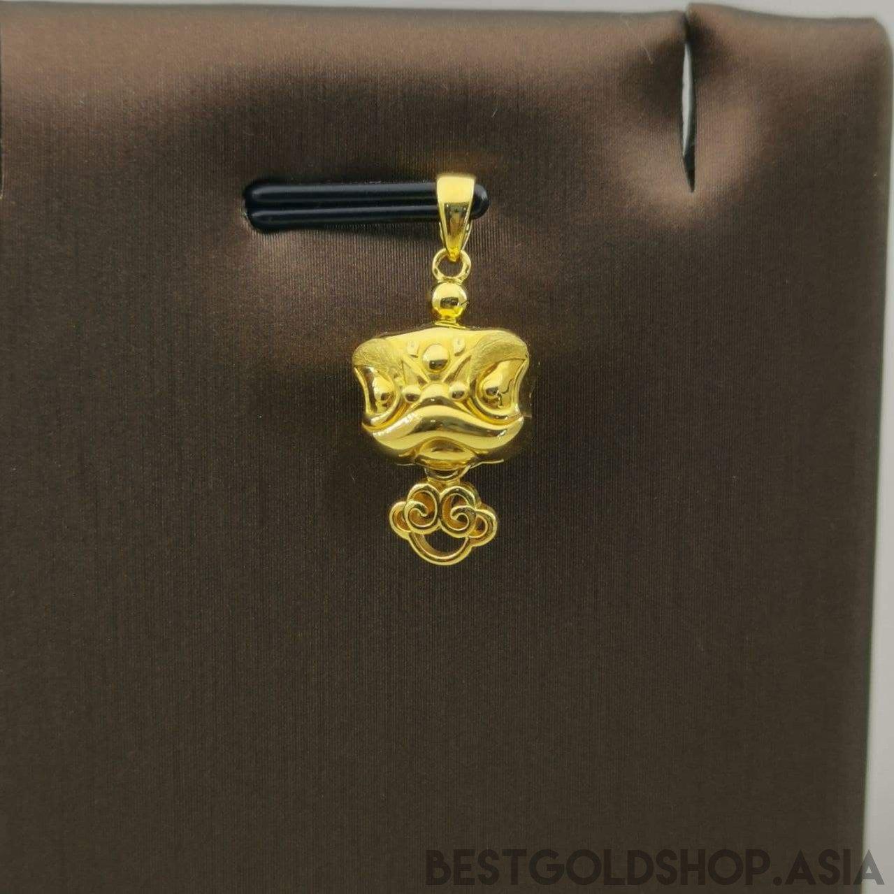 22k / 916 Gold Lion Dance Pendant-Charms & Pendants-Best Gold Shop