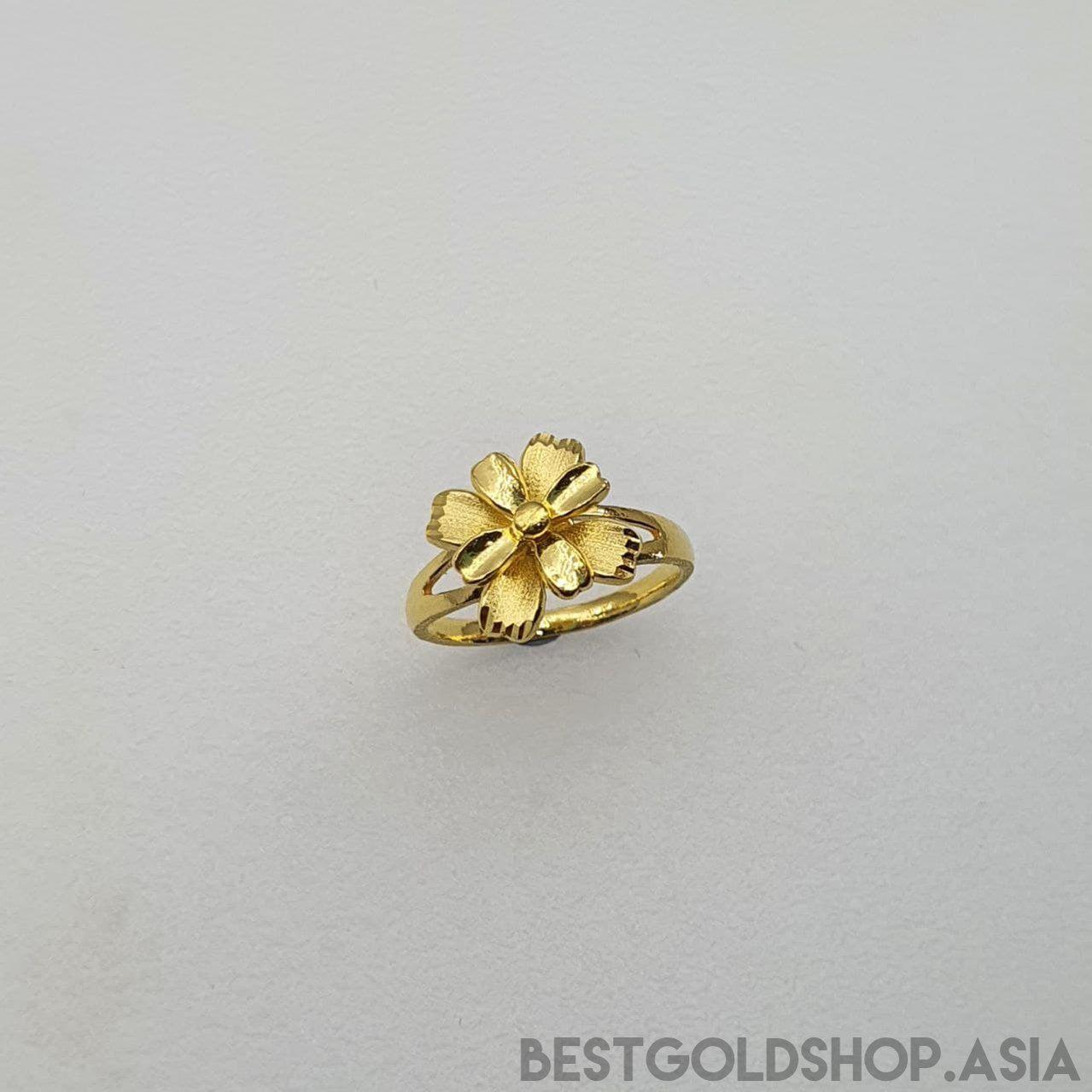 22k / 916 Gold Moving Flower Ring-916 gold-Best Gold Shop