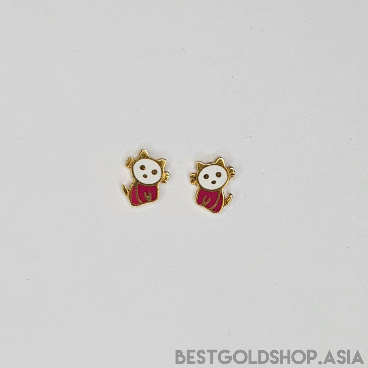 22k / 916 Gold Panda Earring-916 gold-Best Gold Shop