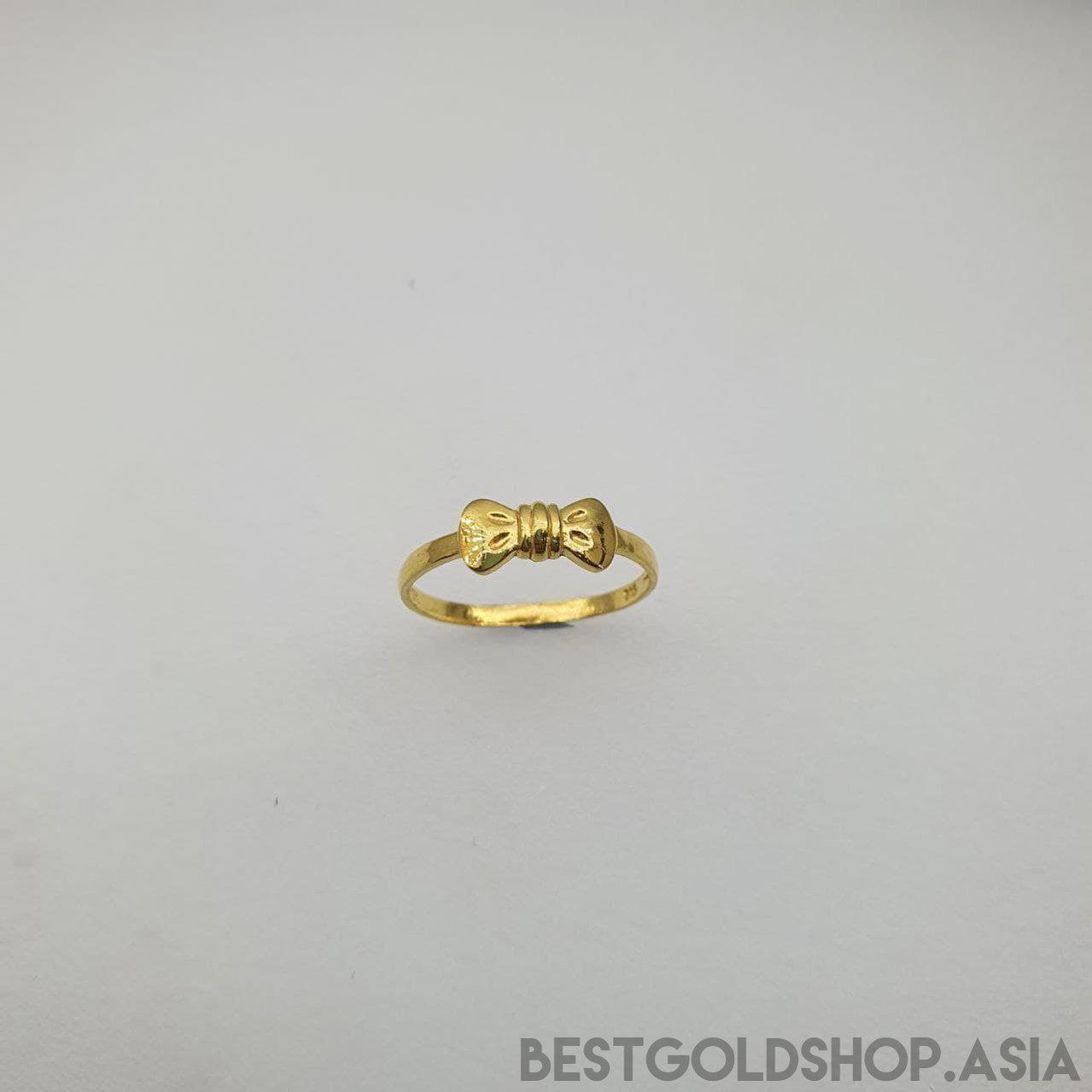 22k / 916 Gold Ribbon Ring V2-916 gold-Best Gold Shop