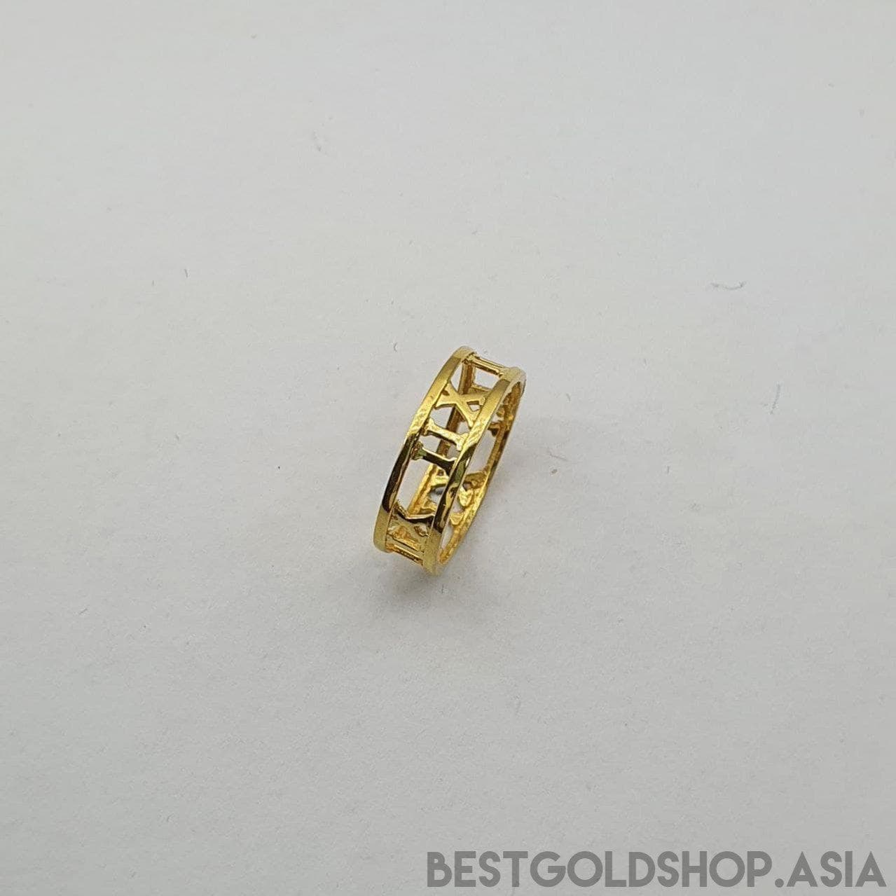 22k / 916 Gold Roman Number Ring-916 gold-Best Gold Shop