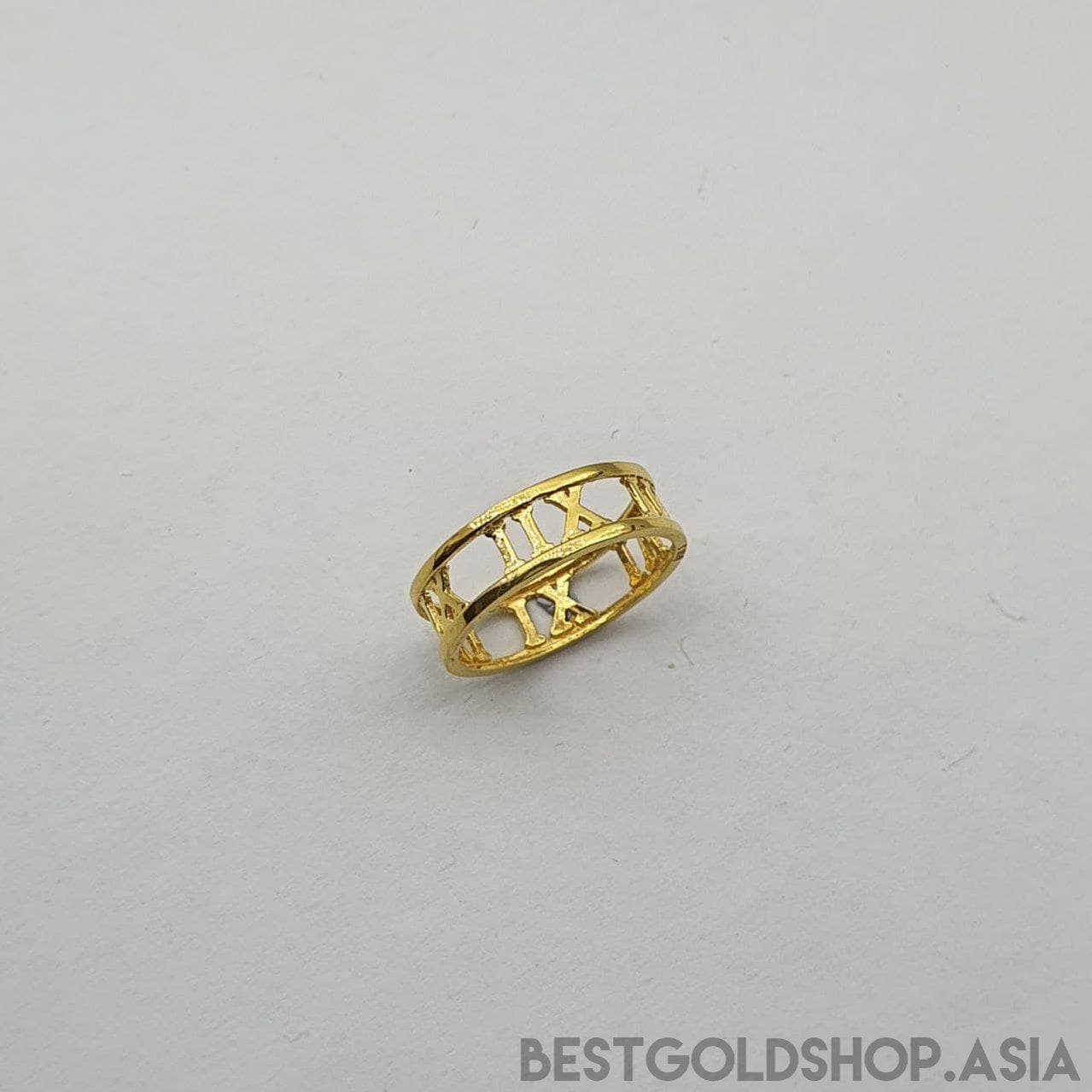 22k / 916 Gold Roman Number Ring-916 gold-Best Gold Shop