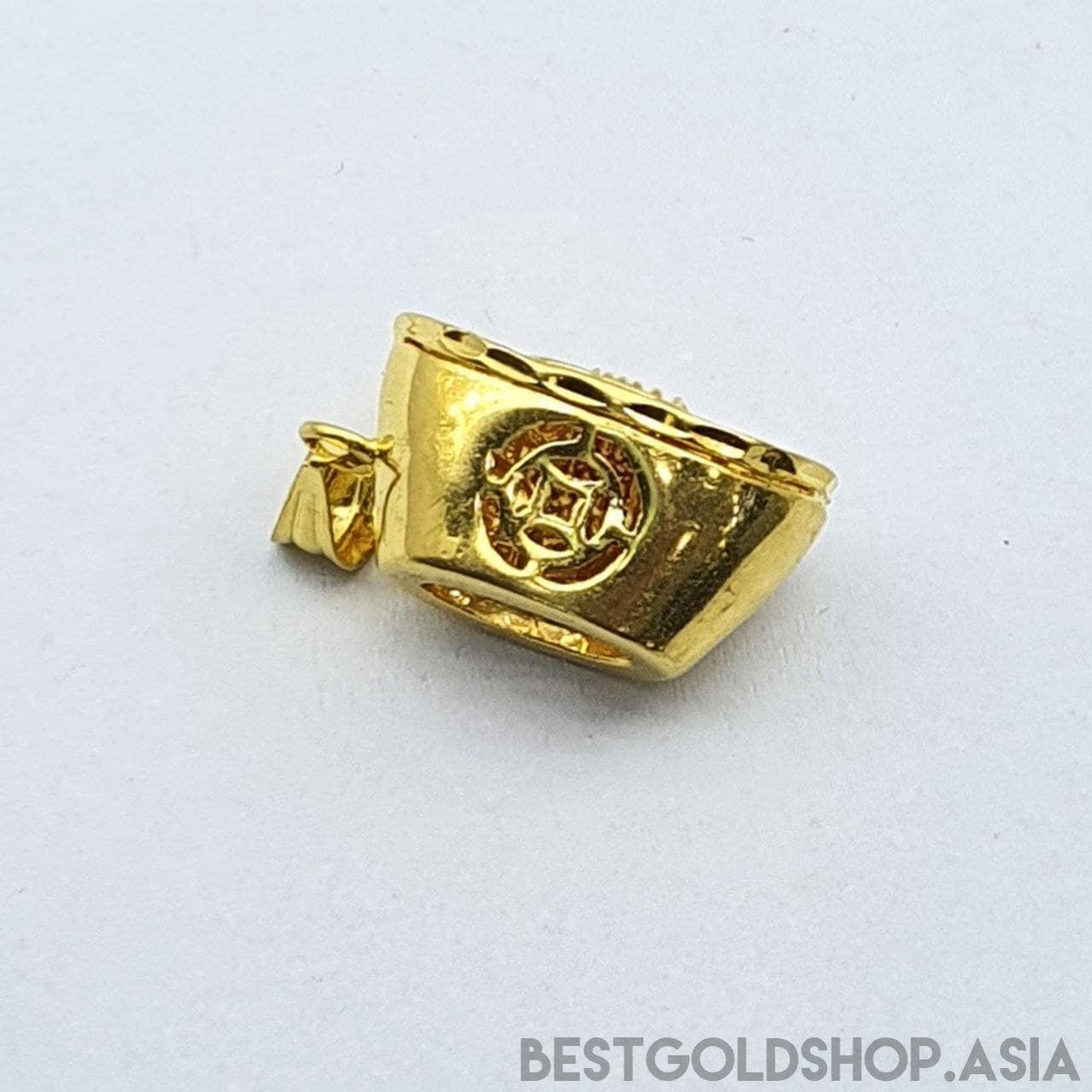 22k / 916 Gold abacus ingot / yuan bao pendant-916 gold-Best Gold Shop