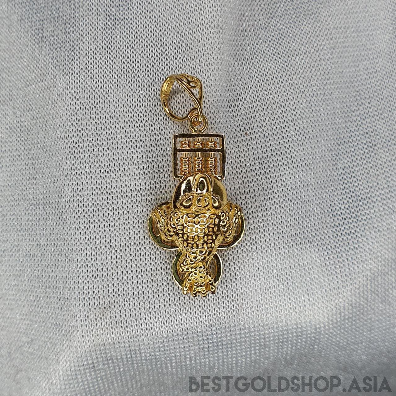 22k / 916 Gold abacus toad pendant-916 gold-Best Gold Shop