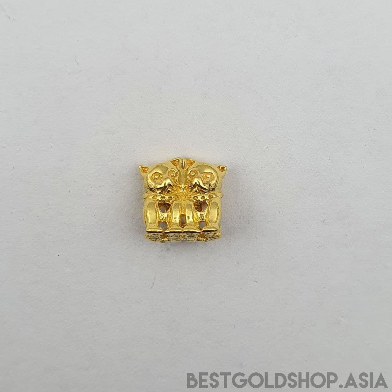 22k / 916 Gold double cat charm-916 gold-Best Gold Shop