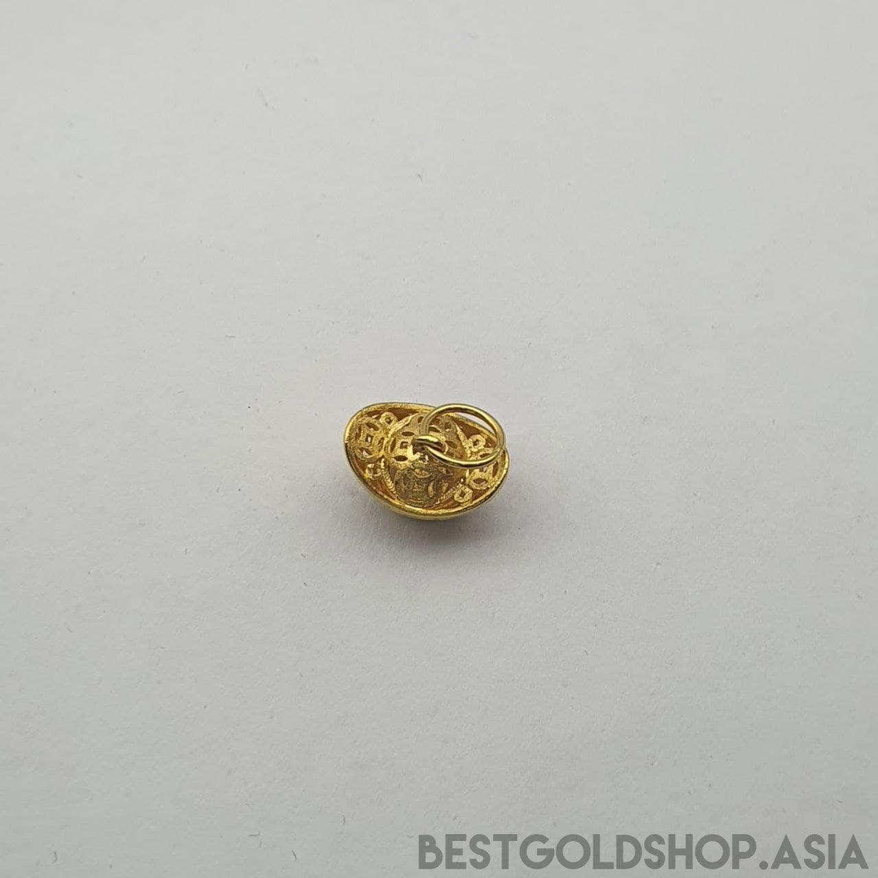 22k / 916 Gold yuan bao / ingot pendant-916 gold-Best Gold Shop