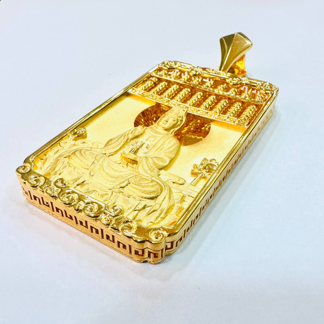 22k / 916 Gold Abacus Pendant with Design Big Size-916 gold-Best Gold Shop