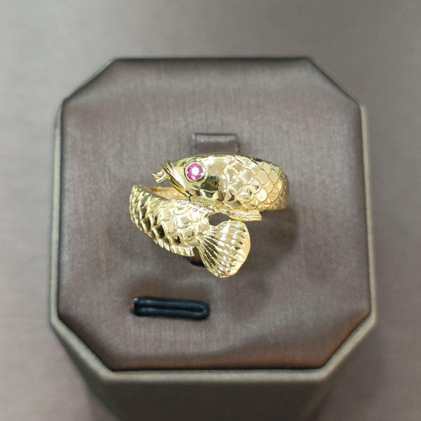 22k / 916 Gold Arowana Ring-Rings-Best Gold Shop
