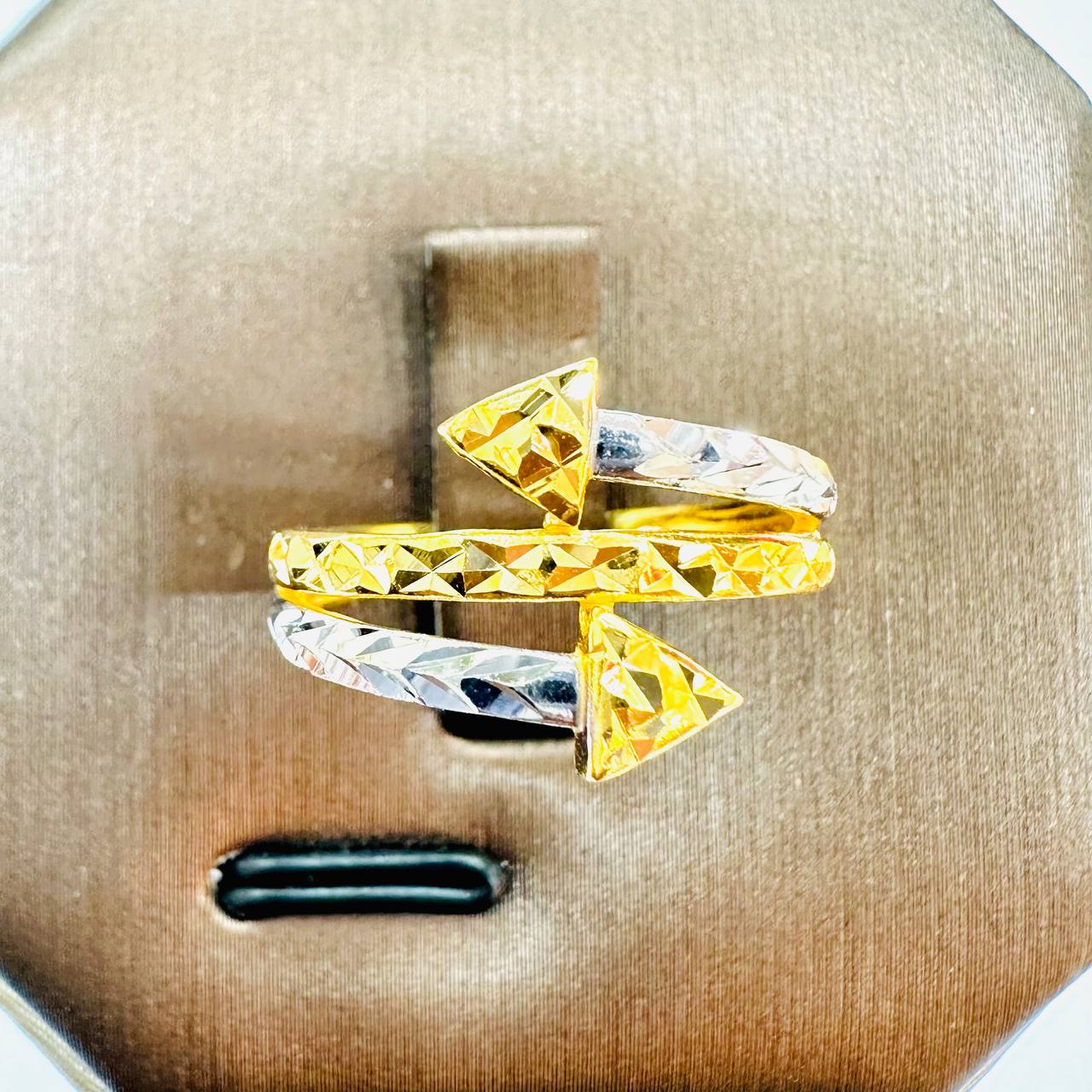 22k / 916 Gold Arrow ring V3-916 gold-Best Gold Shop
