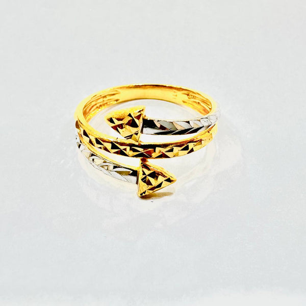 22k / 916 Gold Arrow ring V3-916 gold-Best Gold Shop