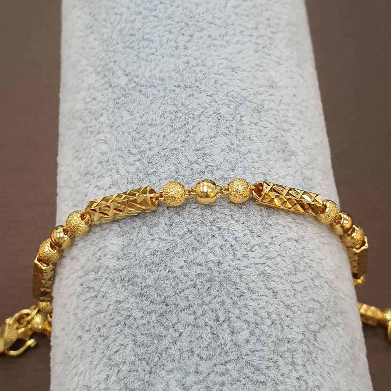 22k / 916 Gold Ball and Bar Bracelet-916 gold-Best Gold Shop