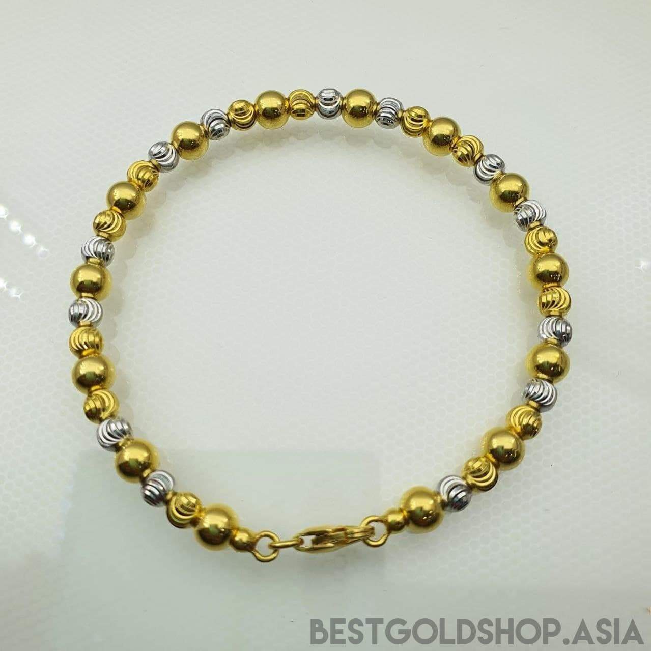22k / 916 Gold ball bangle 2C-916 gold-Best Gold Shop
