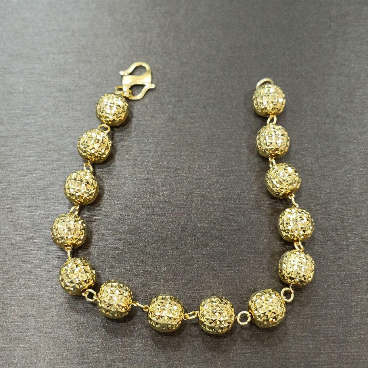 22k / 916 Gold Ball Bracelet V4-916 gold-Best Gold Shop