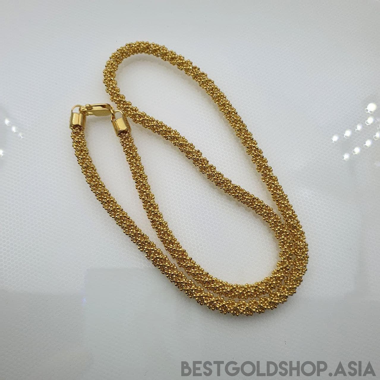 22k / 916 Gold ball necklace V4-916 gold-Best Gold Shop