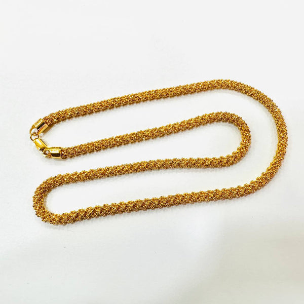 22k / 916 Gold ball necklace V4-916 gold-Best Gold Shop