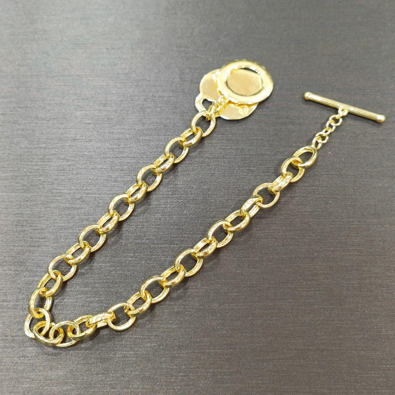 22k / 916 Gold Chain Link Bracelet with shiny cutting-916 gold-Best Gold Shop