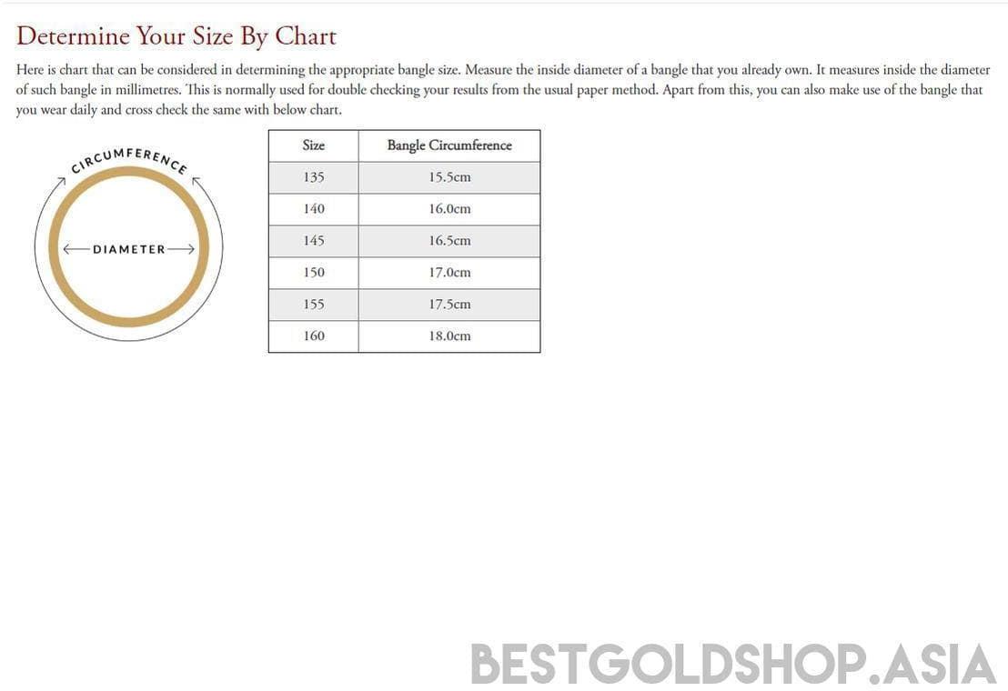 22k / 916 Gold Charm Bangle round lock By Best Gold Shop-bangle-Best Gold Shop