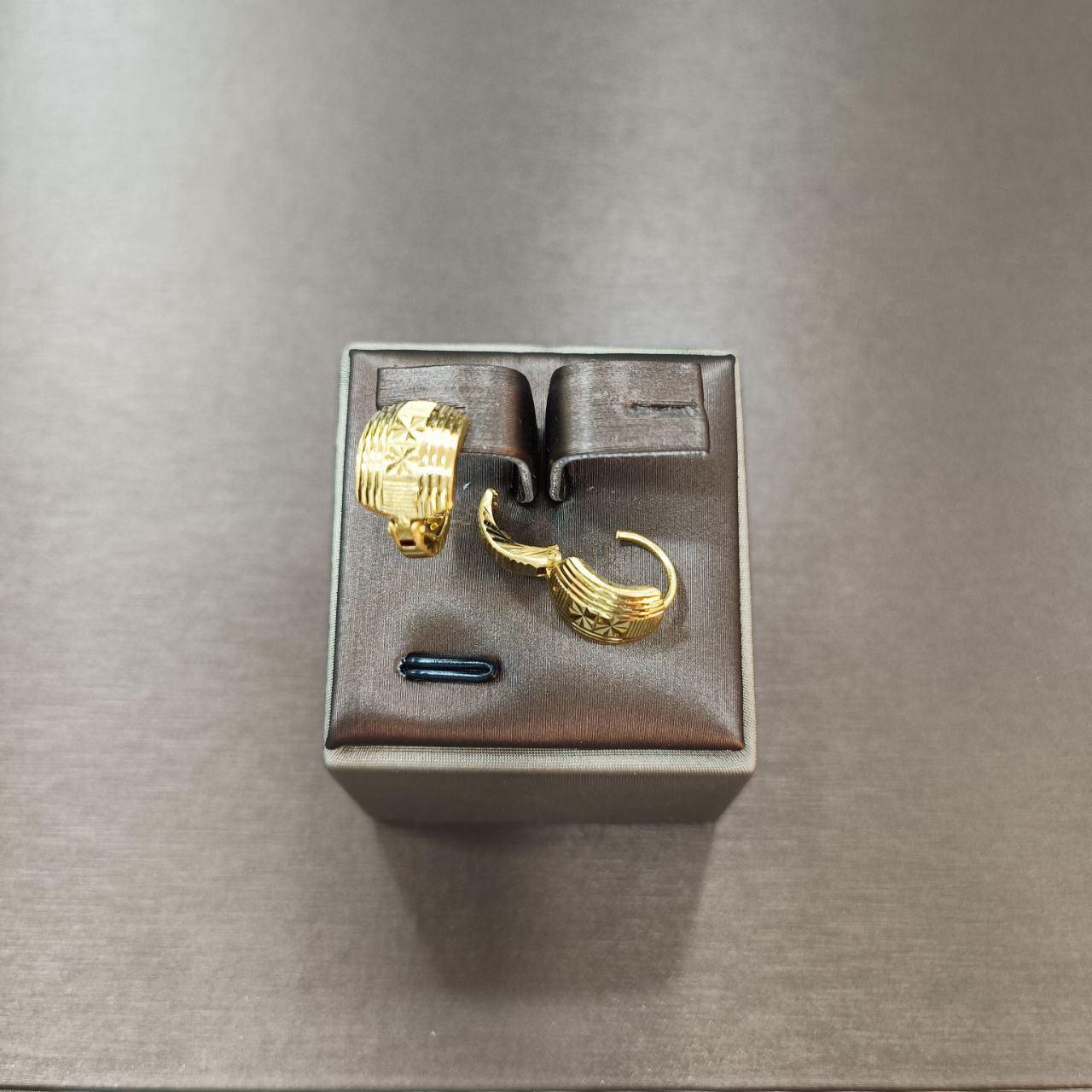 22k / 916 Gold Clip Earring D2-916 gold-Best Gold Shop
