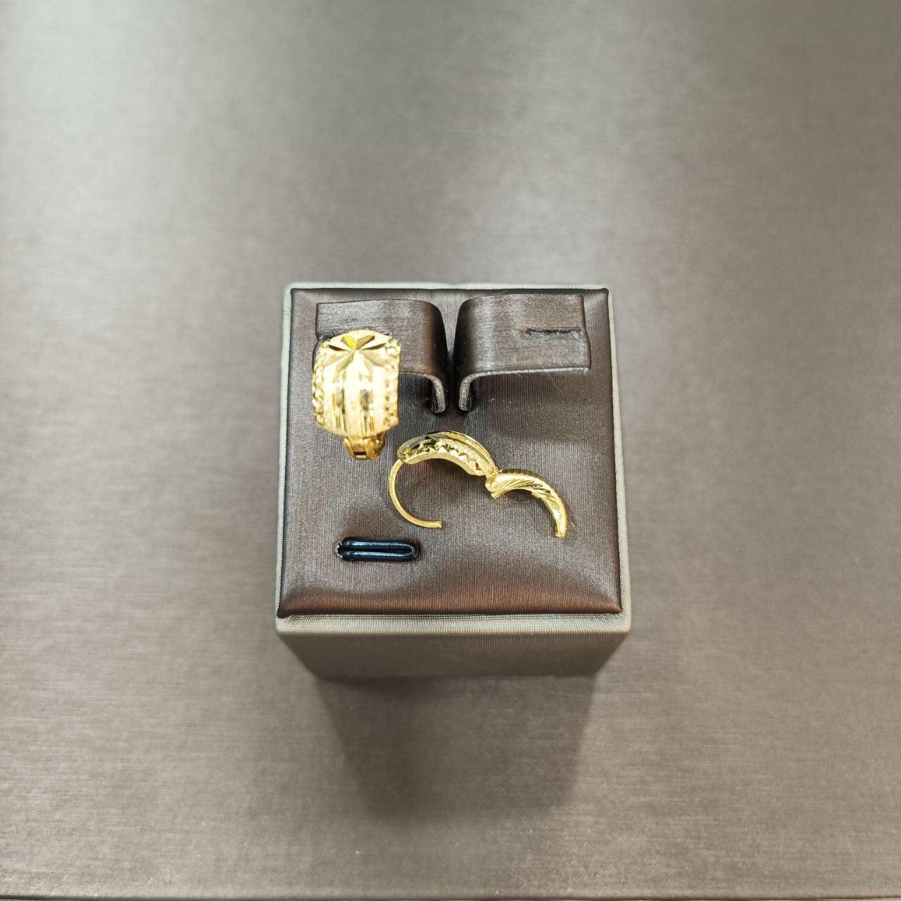 22k / 916 Gold Clip Earring v12-Earrings-Best Gold Shop