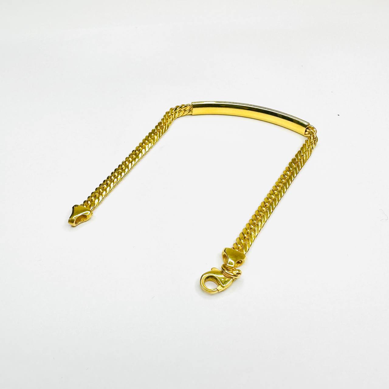 22k / 916 Gold Cowboy Name Bar Bracelet-916 gold-Best Gold Shop