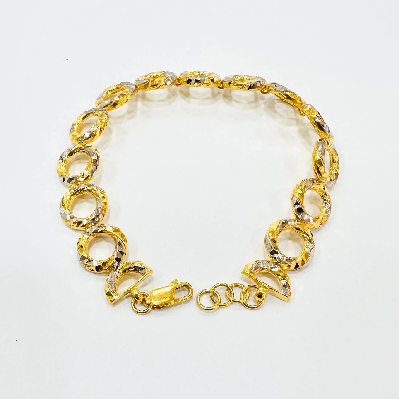 22k / 916 Gold Donut Ring Bracelet-Bracelets-Best Gold Shop