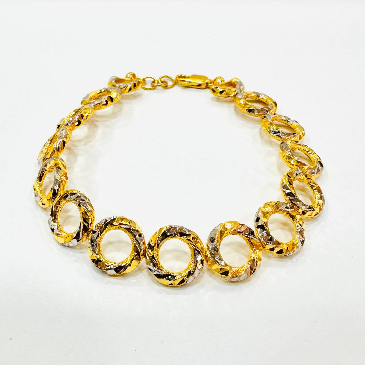 22k / 916 Gold Donut Ring Bracelet-Bracelets-Best Gold Shop