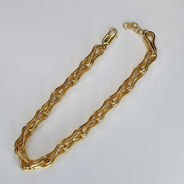 22k / 916 Gold Double Link Bracelet v5-916 gold-Best Gold Shop