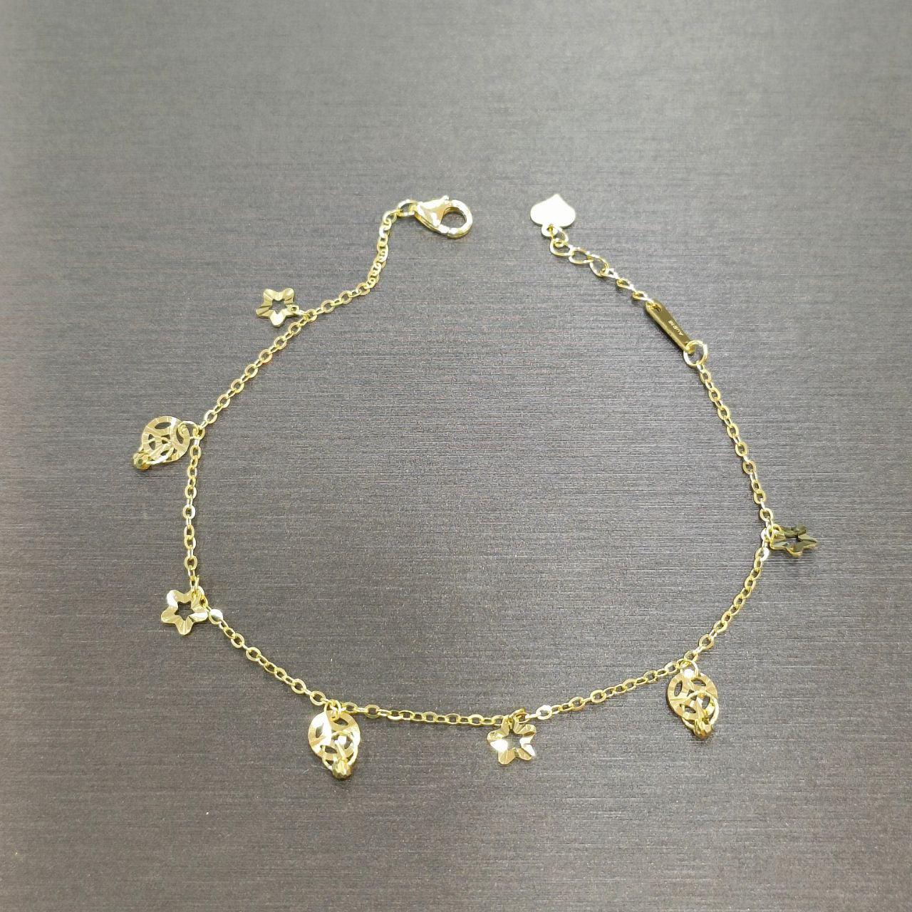 22k / 916 Gold Elegant dangling bracelet-916 gold-Best Gold Shop