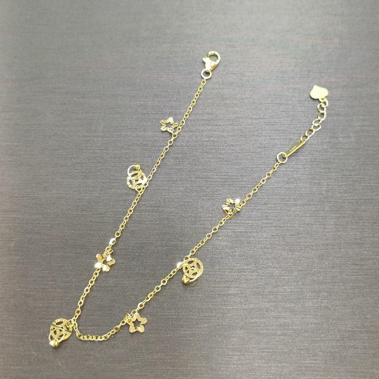 22k / 916 Gold Elegant dangling bracelet-916 gold-Best Gold Shop