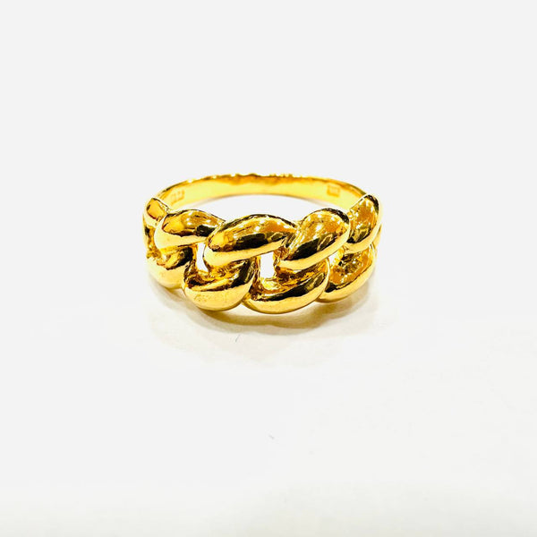 22k / 916 Gold Fish Bone Ring-916 gold-Best Gold Shop
