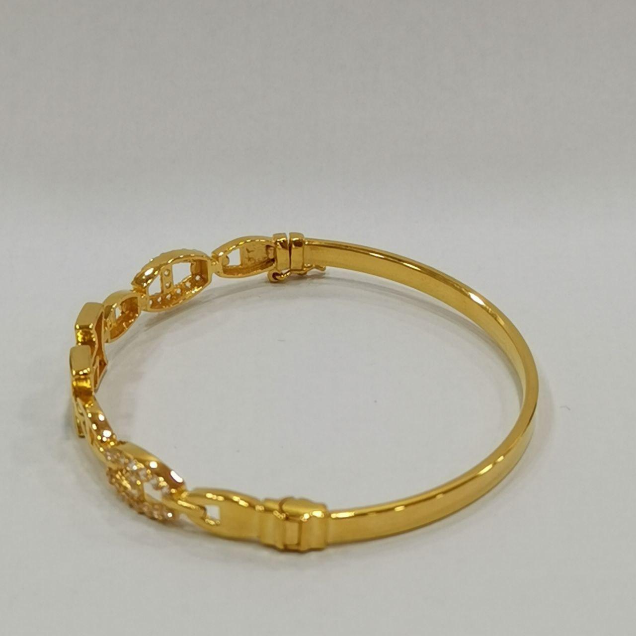 22k / 916 Gold H Design Bangle-916 gold-Best Gold Shop