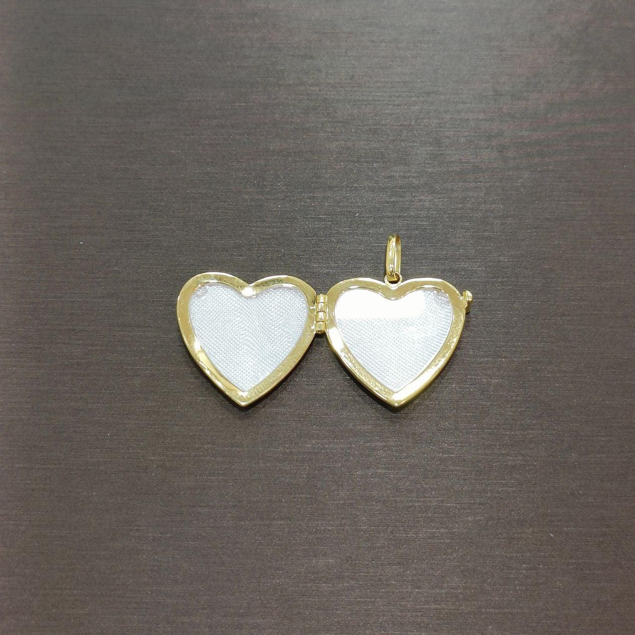 22k / 916 gold heart photo frame pendant-916 gold-Best Gold Shop