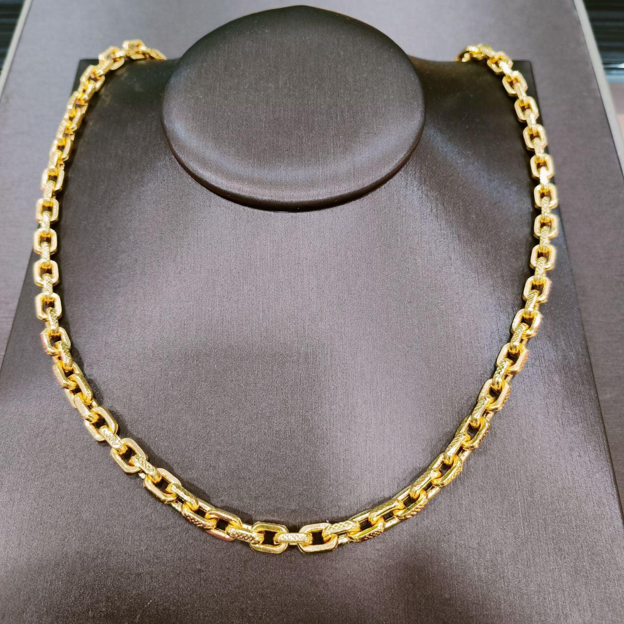 22k / 916 Gold Hollow Anchor / Wan Zi Necklace-916 gold-Best Gold Shop