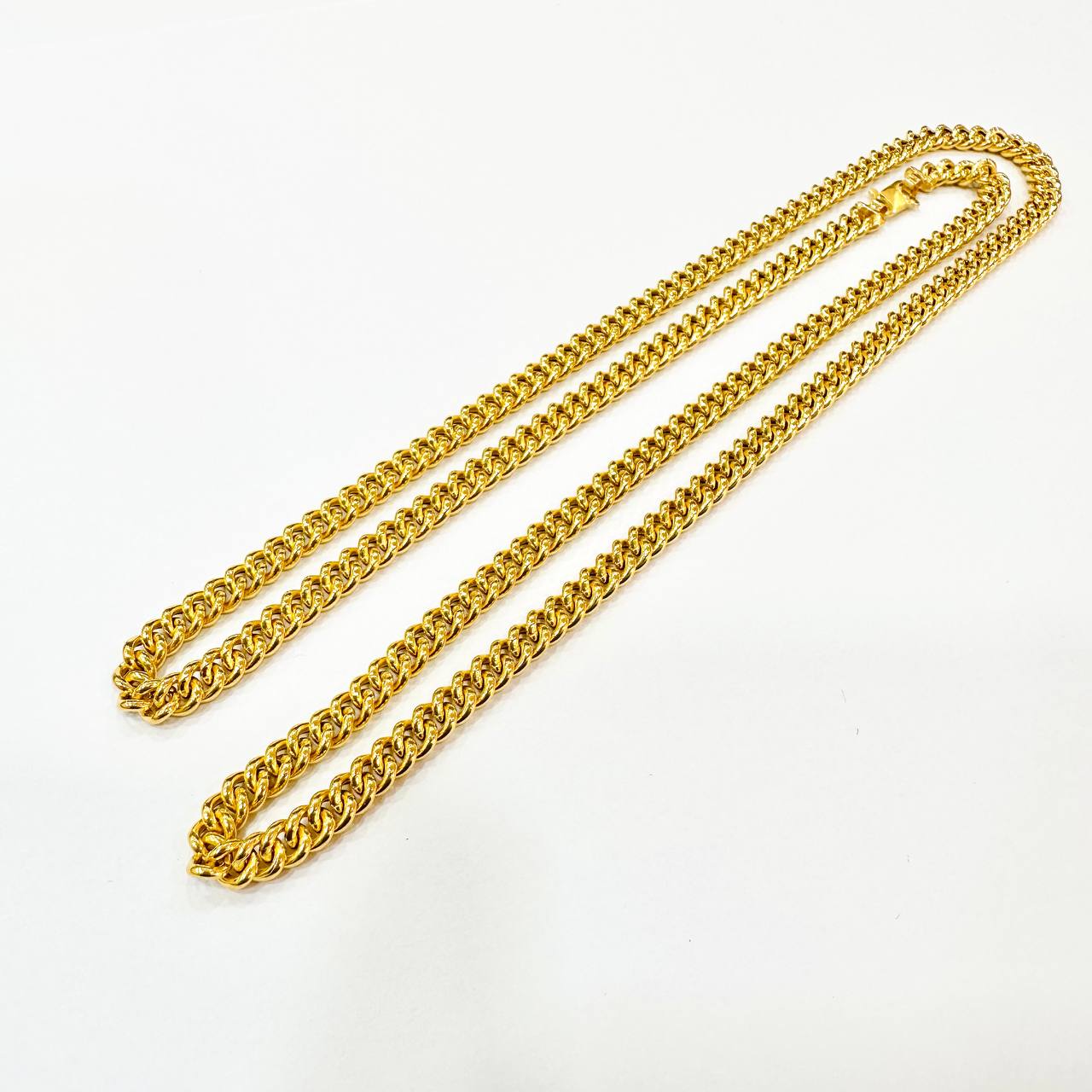 22k / 916 Gold Hollow Fish bone Necklace-916 gold-Best Gold Shop